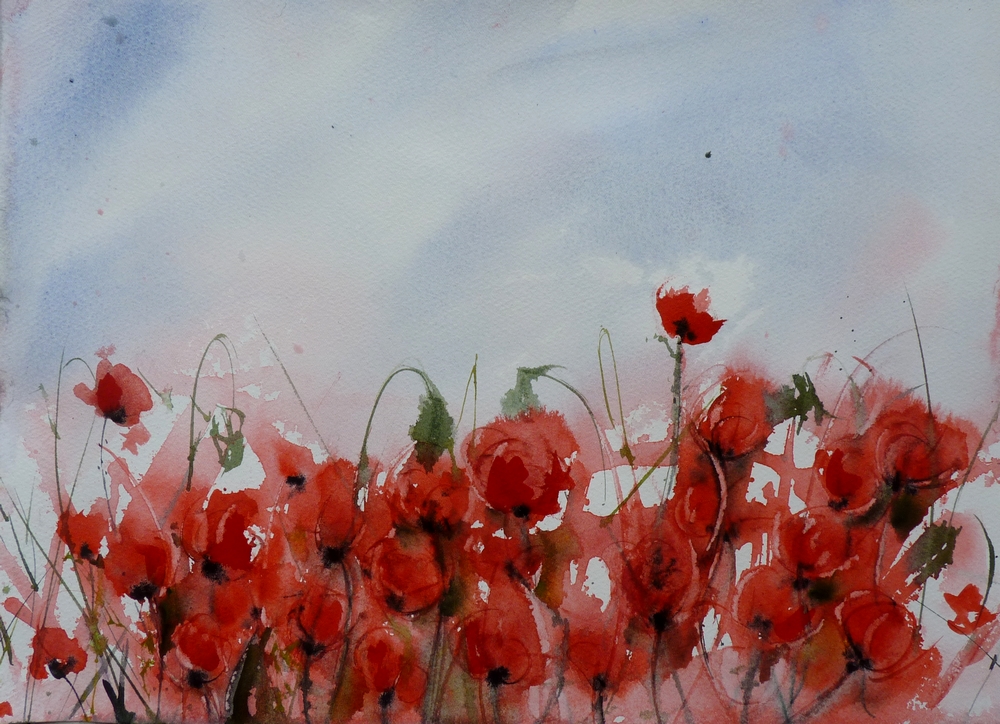 Champ de coquelicots (vendu)