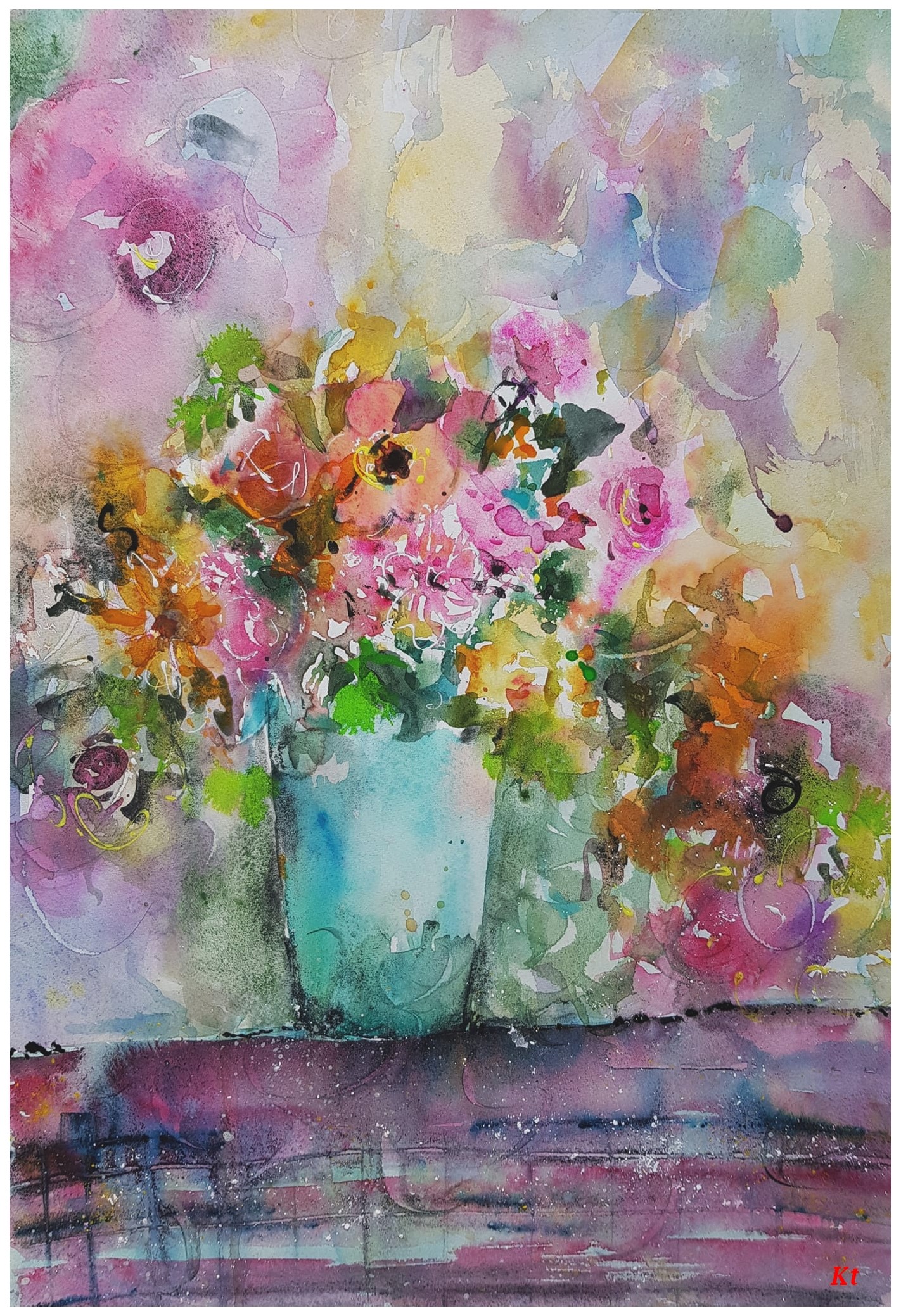 Une flambee de fleurs